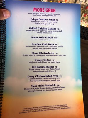 Menu photo 5 Sandbar Delray Beach, FL