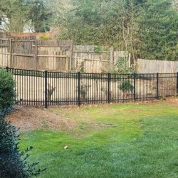 Accent Fence - The metal fence in front