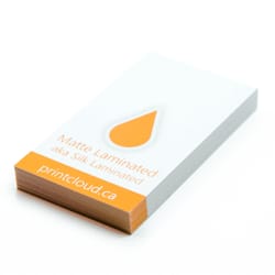 Printcloud - One of our most popular products, 18.5PT Matte Laminated. Gorgeous matte cards that are silky smooth to the touch.