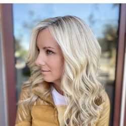 Hair By Brooklin - bright blonde !