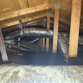 The A/C Doctor Heating and Air Conditioning - New ductwork and insulation in the attic. - Heating & Air Conditioning/HVAC Near Me