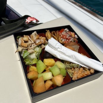 Cabo Adventures - Appetizers and snacks given in the beginning and end of boat ride. - Boat Tours Near Me - Cabo San Lucas, BCS Cabo Adventures - Appetizers and snacks given in the beginning and end of boat ride. - Boat Tours Near Me - Cabo San Lucas, BCS