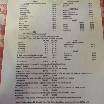 Tarantino's Pizzeria - Menu - Pizza Near Me - Pasadena, California Tarantino's Pizzeria - Menu - Pizza Near Me - Pasadena, California
