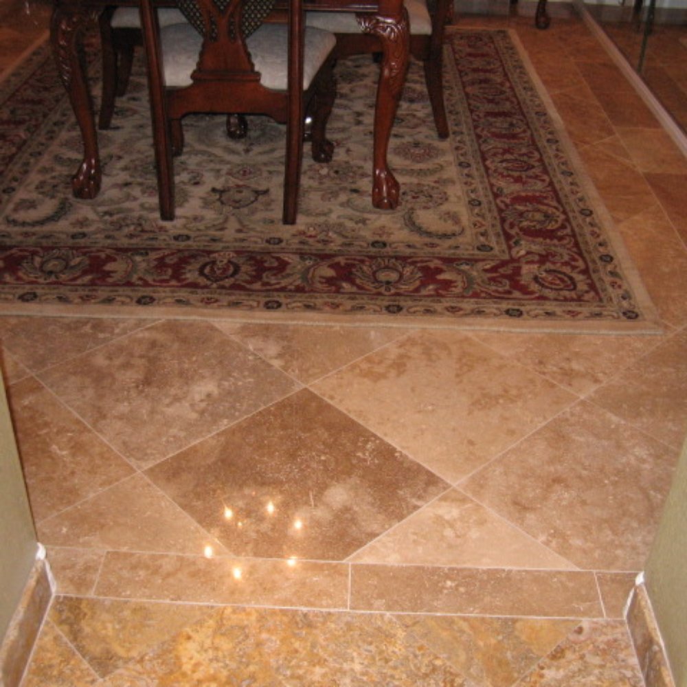 Nevada Marble Restoration - Dining room: new floors polished/sealed - Flooring Near Me - Henderson, Nevada