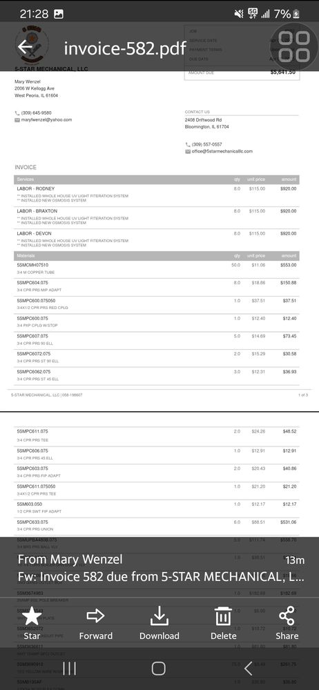 Slide of 5 Star Mechanical