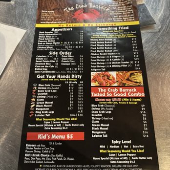 The Crab Barrack Southside - Menu - Sushi Bars Near Me - Birmingham, Alabama The Crab Barrack Southside - Menu - Sushi Bars Near Me - Birmingham, Alabama