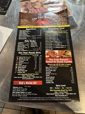Menu photo 1 The Crab Barrack Southside Birmingham, AL Menu photo 1 The Crab Barrack Southside Birmingham, AL