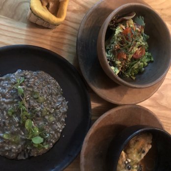 Tres - Risotto, guacamole with crickets and nopales, stuffed squash - Mexican Near Me - Ciudad de México, DIF