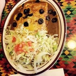 Enchilada style burrito took up the whole plate!