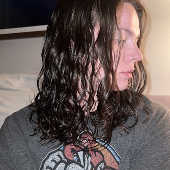 V Salon Spa - My curls that are curling even better since the cut with long layers added. (after first wash at home) - Hair Salons Near Me - Houston, Texas V Salon Spa - My curls that are curling even better since the cut with long layers added. (after first wash at home) - Hair Salons Near Me - Houston, Texas