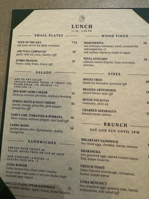 Menu photo 2 Luma Bar & Eatery Petaluma, CA Menu photo 2 Luma Bar & Eatery Petaluma, CA