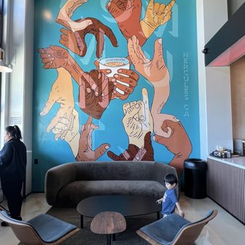 HŌM Coffee - Gorgeous mural - Bakeries Near Me - Hercules, California