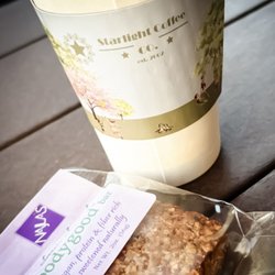 Starlight Coffee Co. - Coffee and that's one of their delicious cakes.