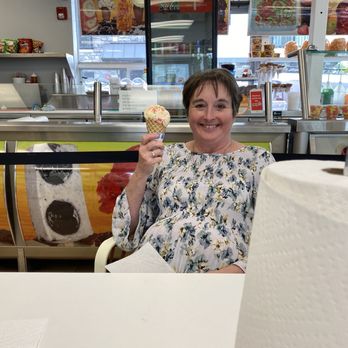 La Michoacana Bella - My mom loving her butter pecan (I think?) - Ice Cream & Frozen Yogurt Near Me - Highland Park, Illinois