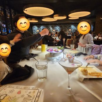 Kona Steak and Seafood - Kids enjoying their dry ice surprise - Seafood Near Me - Monterey, California Kona Steak and Seafood - Kids enjoying their dry ice surprise - Seafood Near Me - Monterey, California