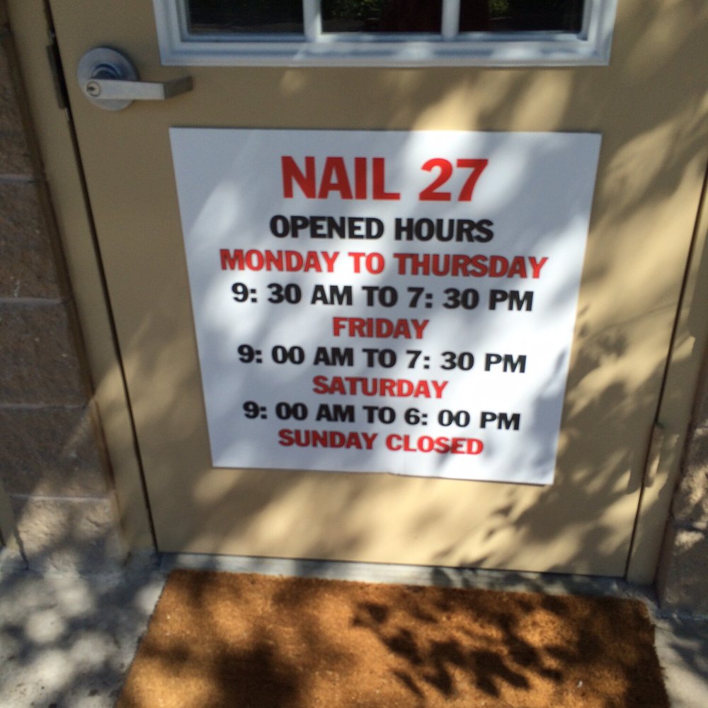 Nail 27 - Hours - Nail Salons Near Me - Kendall Park, New Jersey Nail 27 - Hours - Nail Salons Near Me - Kendall Park, New Jersey