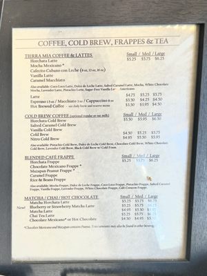 Menu photo 2 Tierra Mia Coffee Los Angeles, CA Menu photo 2 Tierra Mia Coffee Los Angeles, CA