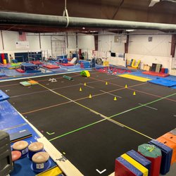 Prairie Gymnastics Club - The main floor of Prairie Gymnastics. Beam section not pictured.