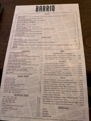 Menu photo 2 Barrio West Palm Beach, FL Menu photo 2 Barrio West Palm Beach, FL