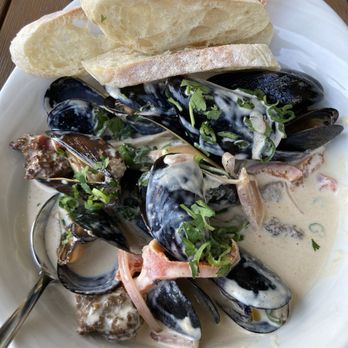 Eurasia Cafe - Princess Edward Island chorizo mussels - New American Near Me - Virginia Beach, Virginia