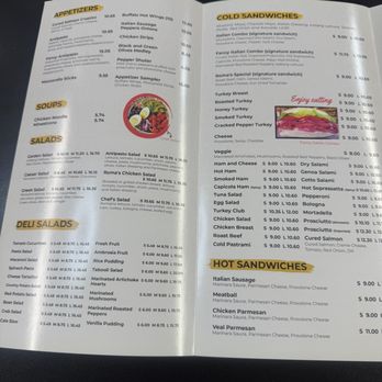 Roma Deli - Menu - Italian Near Me - North Hollywood, California