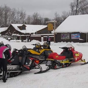 Hoop N Holler Tavern - View of Hoop n Holler from snowmobile parking lot - Bars Near Me - Marenisco, Michigan