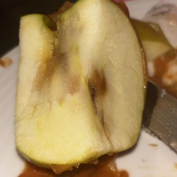 Kilwins Ice Cream - Chocolate - Fudge - As you can see the middle of the apple is bad. - Desserts Near Me - Clearwater Beach, Florida Kilwins Ice Cream - Chocolate - Fudge - As you can see the middle of the apple is bad. - Desserts Near Me - Clearwater Beach, Florida
