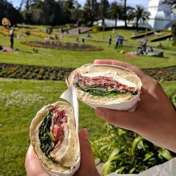 Limoncello - A delicious Calabrese Sandwich in the park. - Sandwiches Near Me - San Francisco, California