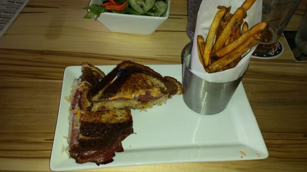 Photo of Summit House Grill and Tap - Lakewood, CO, US. Ruben and Fries