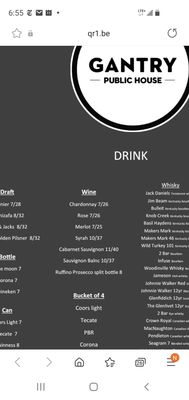 Menu photo 3 Gantry Public House Seattle, WA Menu photo 3 Gantry Public House Seattle, WA