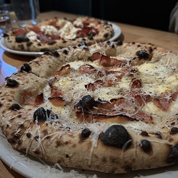 Lupo - Hot Coppa (top), Cacio e Pepe (bottom) - Pizza Near Me - Seattle, Washington Lupo - Hot Coppa (top), Cacio e Pepe (bottom) - Pizza Near Me - Seattle, Washington