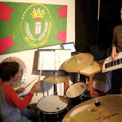 Rockin' Music Lessons - Rocking out during drum lessons
