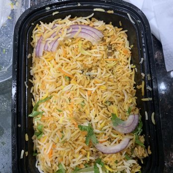 Crossroads Biryani & Grill - Chicken Biryani... with 1/3 rice and 1 piece of chicken. Worth $12 apparently. - Indian Near Me - Fairborn, Ohio Crossroads Biryani & Grill - Chicken Biryani... with 1/3 rice and 1 piece of chicken. Worth $12 apparently. - Indian Near Me - Fairborn, Ohio