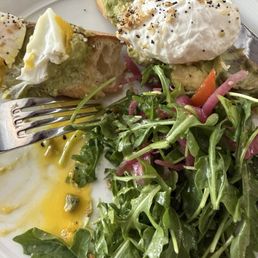 Ava ado toast w salad