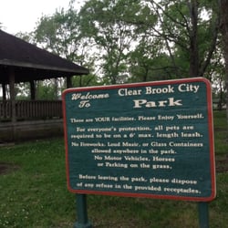 Clear Brook City Bishop Park - Park rules