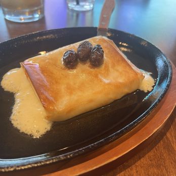 Rodos Greek Taverna - Flakey saganaki - Modern European Near Me - Columbus, Ohio