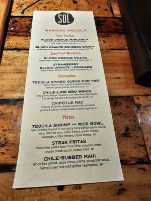 Menu photo 3 SOL Mt. Pleasant Mt Pleasant, SC