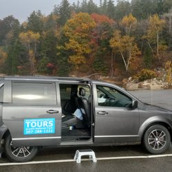 Bar Harbor Coastal Cab & Tours - Making a brief stop at the pier in Seal Harbor, Maine for a look outside of Acadia National Park.