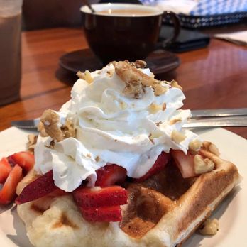 Pupfish Cafe - Dessert waffle, so good!!! - Coffee & Tea Near Me - Bishop, California Pupfish Cafe - Dessert waffle, so good!!! - Coffee & Tea Near Me - Bishop, California