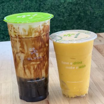Mr Wish Herndon-Reston - Black Tiger Milk and Mango Smoothies - Bubble Tea Near Me - Herndon, Virginia