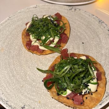 Sally’s - TUNA POKE TOSTADAS - Caribbean Near Me - Brooklyn, New York