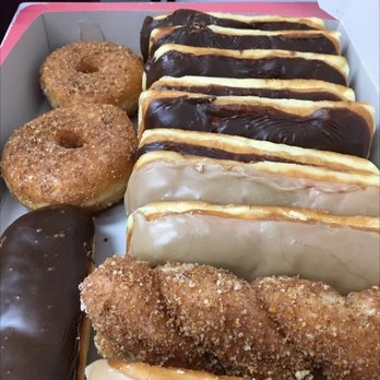 Rainbow Donuts - Loved there chocolate bar; maple bar; crumbled donuts - Donuts Near Me - Diamond Bar, California
