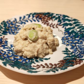 Sushi Tamahime - Chef's gift: mashed tofu with edamame - Sushi Bars Near Me - Danville, California