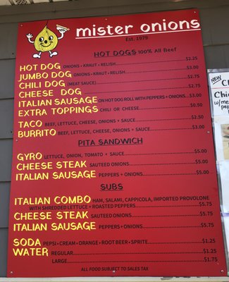 Menu photo 2 Mister Onions Rensselaer, NY Menu photo 2 Mister Onions Rensselaer, NY