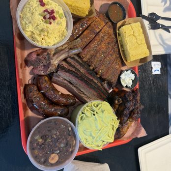 Barbs B Q - We paid $220 on 08-29-26 for this platter. - Barbeque Near Me - Lockhart, Texas