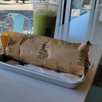 Banh Me & U - Wrapped shrimp Bahn Mi and Thai green tea. - Bakeries Near Me - Albuquerque, New Mexico Banh Me & U - Wrapped shrimp Bahn Mi and Thai green tea. - Bakeries Near Me - Albuquerque, New Mexico