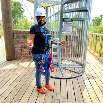 Zip Nola - Getting ready to zipline - Ziplining Near Me - Laplace, Louisiana Zip Nola - Getting ready to zipline - Ziplining Near Me - Laplace, Louisiana