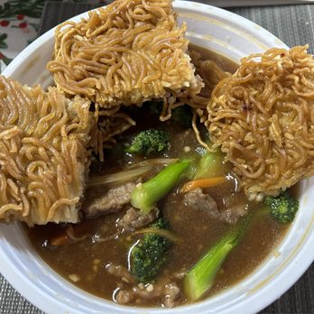 Lucky Box Restaurant - Beef Broccoli with cake noodle - Chinese Near Me - Honolulu, Hawaii Lucky Box Restaurant - Beef Broccoli with cake noodle - Chinese Near Me - Honolulu, Hawaii