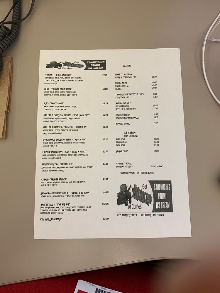 Get Hooked at Currie's Logo