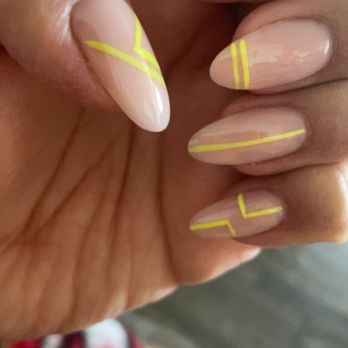 Zen Nails & Spa - Pink powder. Gel line designs. - Waxing Near Me - Riverton, Utah
